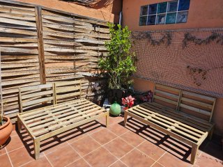 Sofá Palet Exterior Madera