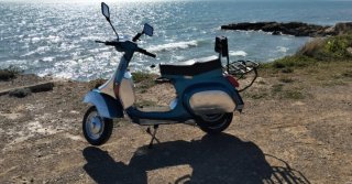 Vespa Scooter 1989 Azul/Plata