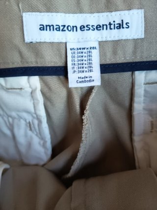 Pantalón chino hombre beige