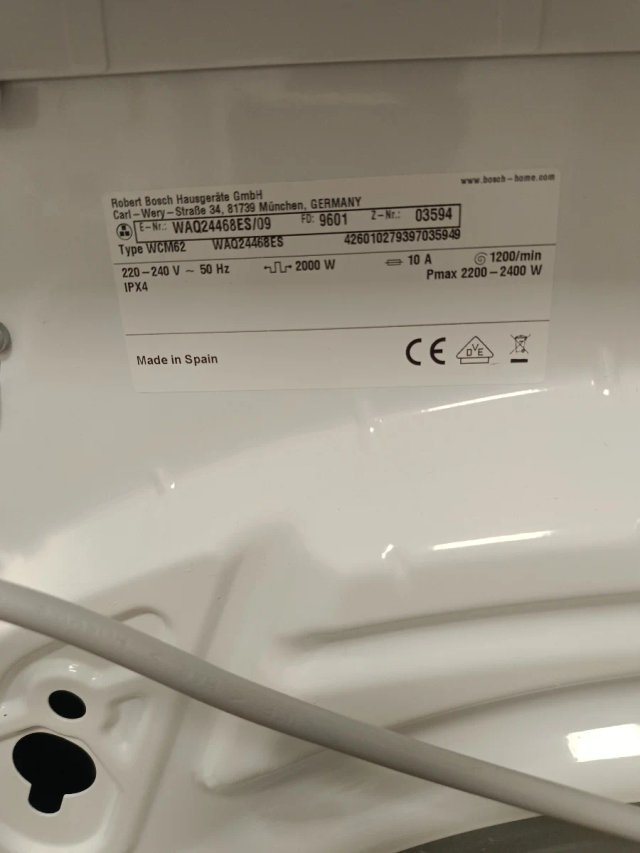 Lavadora Bosch Serie 6 8kg