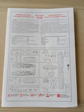 HE 51B-1 ESPAÑA LEGION CONDOR MAQUETA ICM 1/72