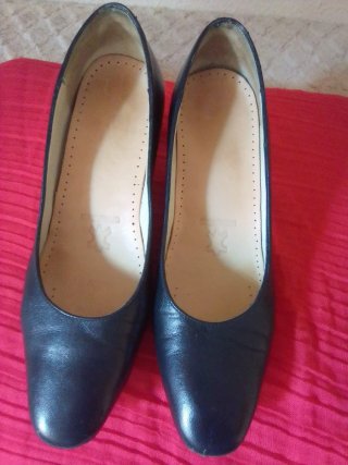 Zapatos piel azul