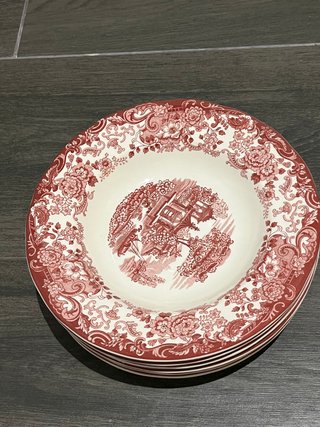 Vajilla La Cartuja Decoración 202 Rosa