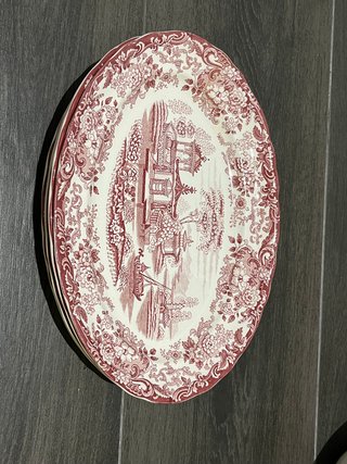 Vajilla La Cartuja Decoración 202 Rosa