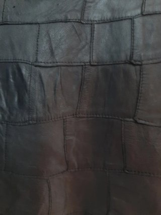 Chaleco de Piel Negro Talla L