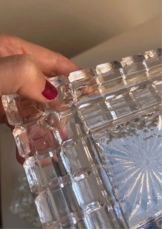 Portavelas / Tintero Vintage Cristal
