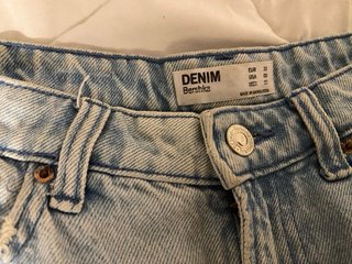 Calções de ganga Bershka azuis