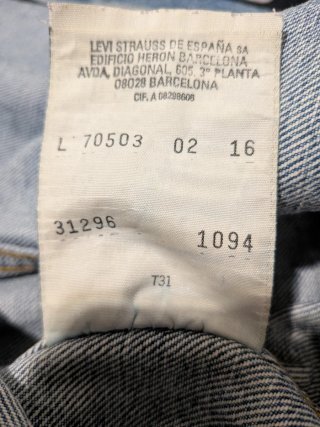 Chaqueta Levis 70503 Talla L