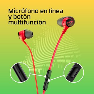 HyperX auriculares con micrófono negro