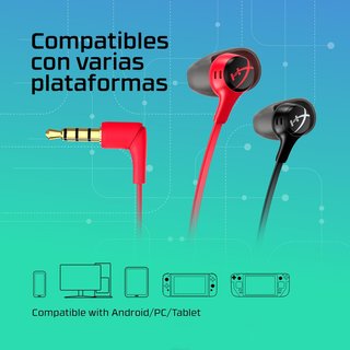 HyperX auriculares con micrófono negro