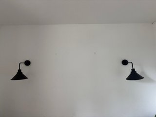 Aplique de pared metálico negro