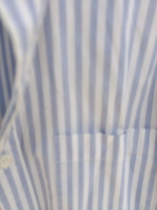 Camisa Cortefiel Rayas Azul y Blanco Talla M