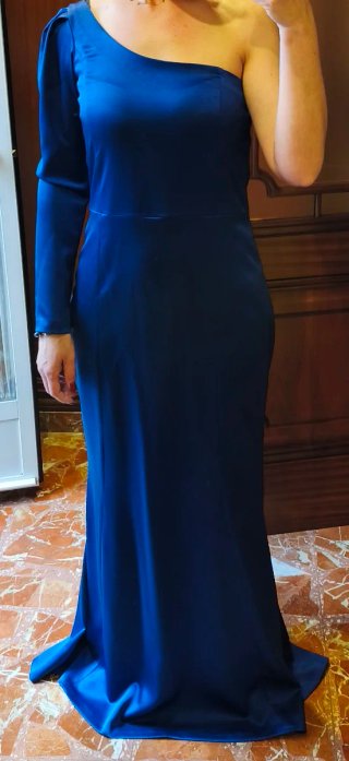 Vestido de fiesta azul elegante