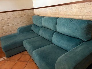 Divano chaise longue 1,85 metri con sedili scorrevoli