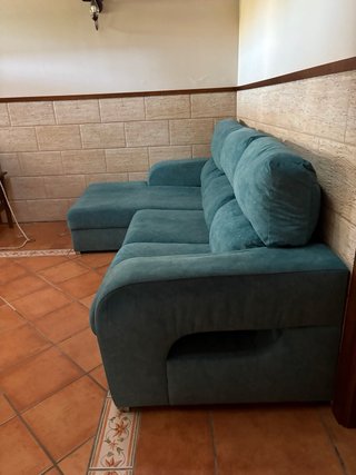 Divano chaise longue 1,85 metri con sedili scorrevoli