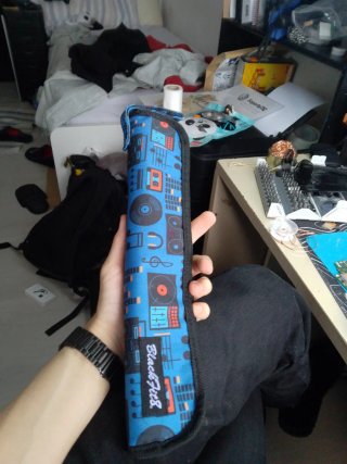 Flauta dulce con funda de tela