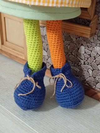 Muñeca Pippi Calzaslargas crochet
