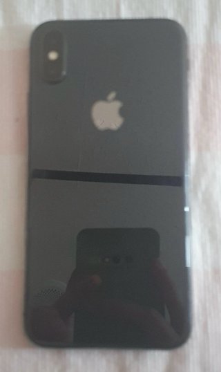 iPhone X Nero con scatola e custodia