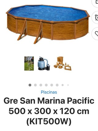 Piscina madera exterior/enterrada