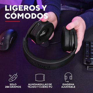 Ravox auriculares gaming cómodos micrófono