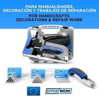 EffektWerk grapadora resistente multiusos 5 en 1