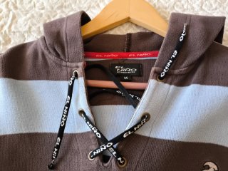 Sudadera el Niño rayas azul y marrón
