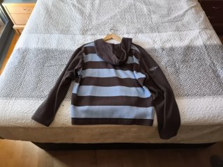 Sudadera el Niño rayas azul y marrón