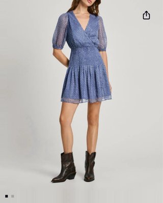 Vestido Pepe Jeans Azul Estampado