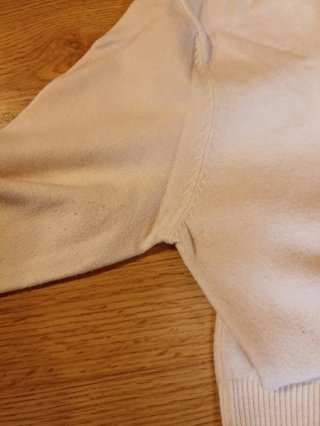 Jersey cuello alto beige