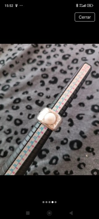Anillo Plata Perla Tous
