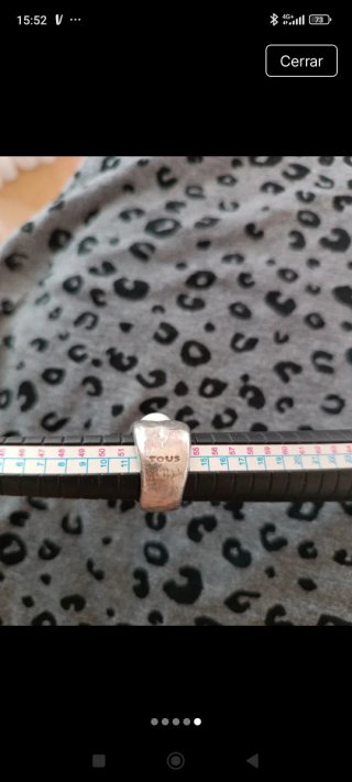 Anillo Plata Perla Tous