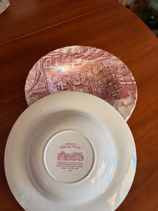 PLATOS PORCELANA INGLESA MYOTT STAFFORSHIRE ROYAL