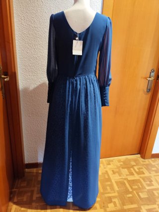 Vestido largo azul nuevo con etiqueta TM