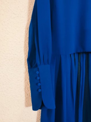 Vestido largo azul nuevo con etiqueta TM