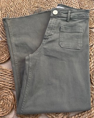 Pantalón Zara Verde Blue Marine