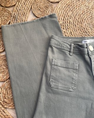 Pantalón Zara Verde Blue Marine