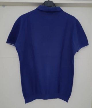 Polo Massimo Duti manga corta azul
