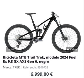 Trek Fuel EX 9.8 GX AXS Gen6 2024 talla M PERFECTA