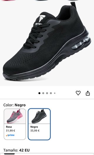 Zapatos de seguridad ROTF negros talla 42