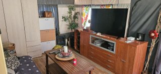 Caravana fija instalada camping. PRECIO NEGOCIABLE