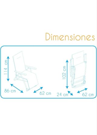 Tumbona Plegable de Jardín Regulable