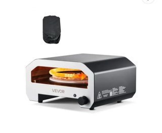 Horno Pizza VEVOR Gas 16 pulgadas. Giratorio 360°