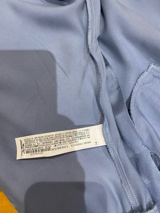 Cazadora bomber azul satinada Zara