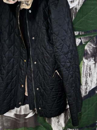 Giubbotto Burberry Donna Nero Beige Taglia XL