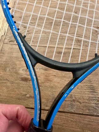 Raqueta de tenis infantil azul