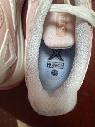 Zapatillas Munich Mujer Talla 39 Rosa y Blanco