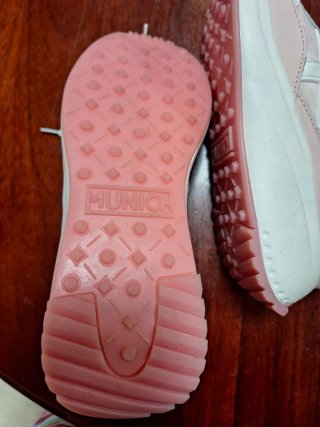 Zapatillas Munich Mujer Talla 39 Rosa y Blanco