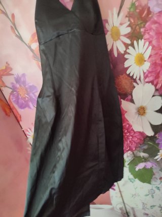 Abito nero scollatura all'americana tg M