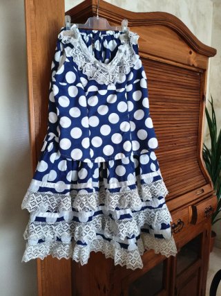 Traje de flamenca falda y corpiño