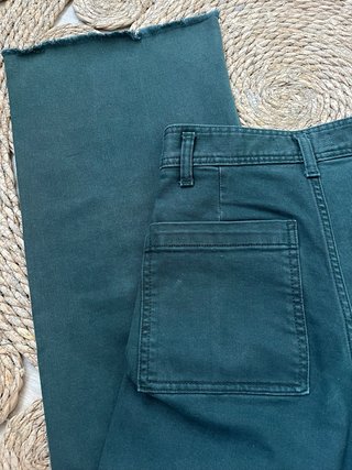 Pantalón Zara Verde Blue Marine